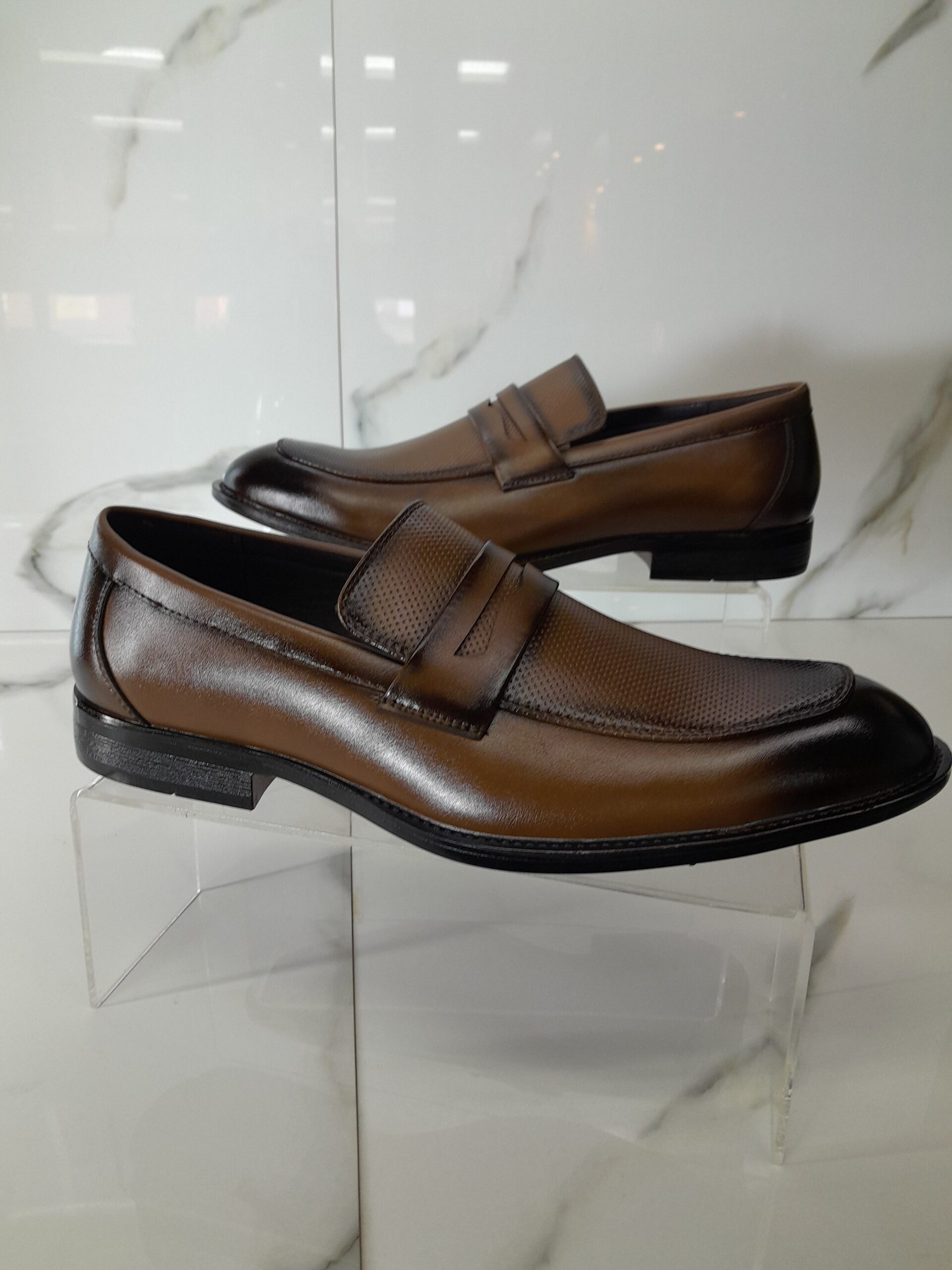 Mens Penny Mock Formal Brown